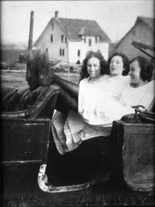 an old buggy or auto body; near 502 Glenway Street ca. 1920. (Meyer family collection.)