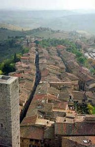 View from San Gimignano, Tuscany, 1997