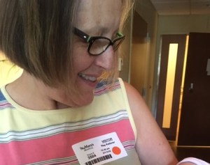 Kaye Ketterer holds her new granddaughter