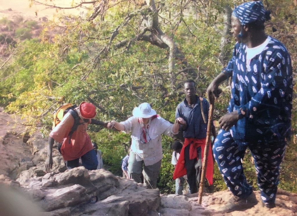 Marg learns a few travel tips from Edrisi the camel in Mali.